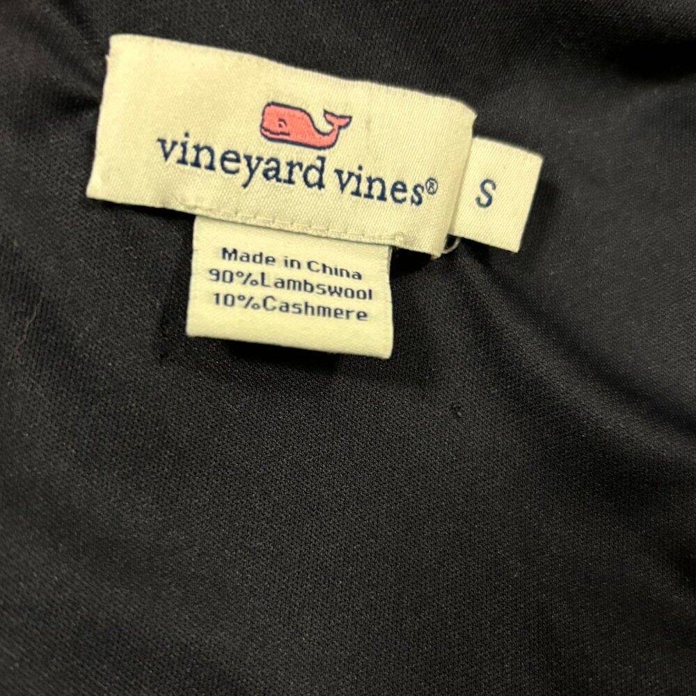 Vineyard Vines Womens Floral Dress Lambswool- Cashmere Navy Size S - Picture 7 of 7
